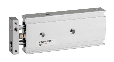RS PRO Pneumatic Guided Cylinder - 10mm Bore, 50mm Stroke, Double Acting [0]; 180-316