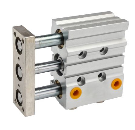 RS PRO Pneumatic Guided Cylinder - 12mm Bore, 30mm Stroke, Double Acting [0]; 180-329
