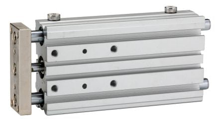 RS PRO Pneumatic Guided Cylinder - 12mm Bore, 80mm Stroke, Double Acting [0]; 180-331