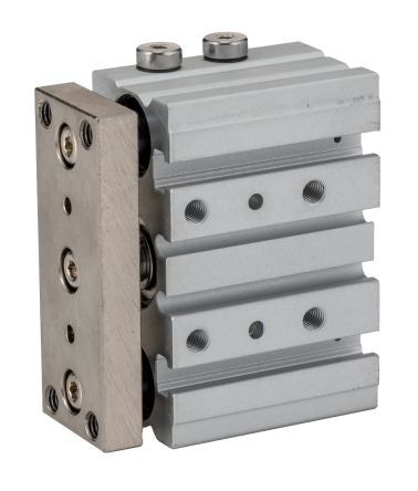RS PRO Pneumatic Guided Cylinder - 16mm Bore, 10mm Stroke, Double Acting [0]; 180-334