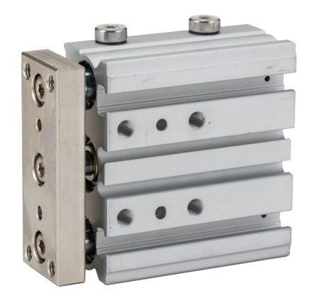 RS PRO Pneumatic Guided Cylinder - 16mm Bore, 25mm Stroke, Double Acting [0]; 180-335