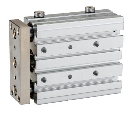 RS PRO Pneumatic Guided Cylinder - 16mm Bore, 40mm Stroke, Double Acting [0]; 180-337