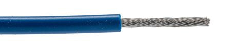RS PRO Dark Blue 1mm² Hook Up Wire, 18AWG, 32/0.2mm, 100m, PVC Insulation [0]; 217-305