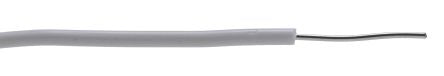 RS PRO White 22AWG Hook Up Wire, 22AWG, 1/0.64mm, 305m, PVC Insulation [0]; 217-327