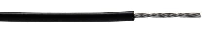RS PRO Black 20AWG Hook Up Wire, 20AWG, 10/0.25mm, 305m, PVC Insulation [0]; 217-329