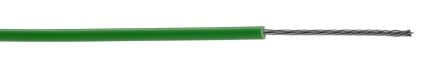 RS PRO Green 24AWG Hook Up Wire, 24AWG, 7/0.2mm, 200m, PVC Insulation [0]; 217-338