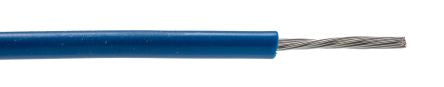 RS PRO Dark Blue 18AWG Hook Up Wire, 18AWG, 16/0.26mm, 100m, PVC Insulation [0]; 217-339