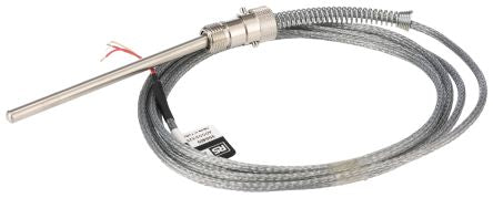 RS PRO PT100 Temperature Sensor, 6mm Dia, 100mm Long, 3 Wire, Probe, 400°C Max [0]; 350-405