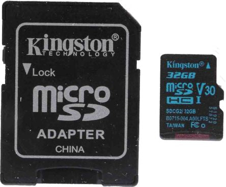 Kingston 32 GB MicroSDHC Micro SD Card, Class 10, UHS-1 U3 [SDCG2/32GB]; 174-4618