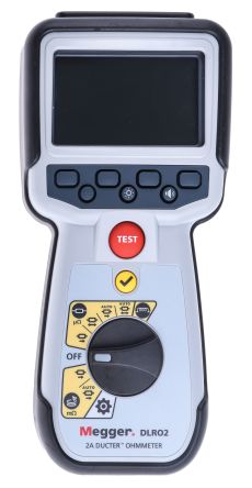 Megger DLRO2 Handheld Ohmmeter, 2000 Ω Max, 100mΩ Resolution, Low Resistance [1012-280]; 205-0428