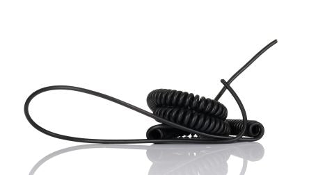 RS PRO Coiled 0.14 mm² 4 Core Power Cable, Black TPU, 0.5m [0]; 208-0197