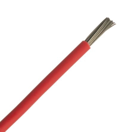 RS PRO Red 0.81mm² Hook Up Wire, 18 AWG, 16/0.25 mm, 305m, MPPE Insulation [0]; 208-1085
