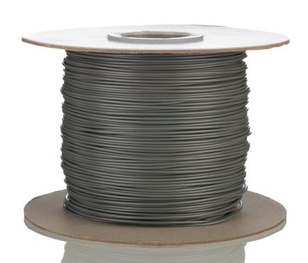 RS PRO Grey 0.81mm² Hook Up Wire, 18 AWG, 16/0.25 mm, 305m, PVC Insulation [0]; 208-1108