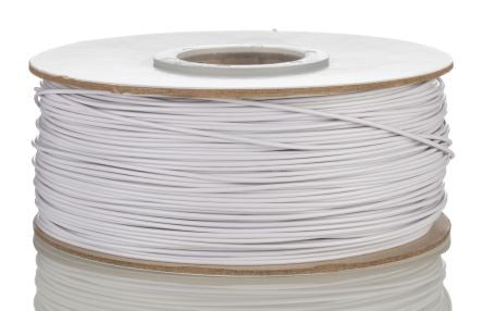 RS PRO White 0.51mm² Hook Up Wire, 20 AWG, 10/0.25mm, 305m, PVC Insulation [0]; 208-1116