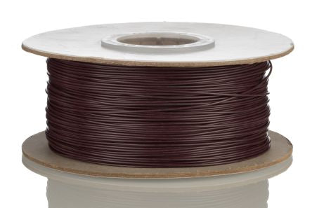 RS PRO Brown 0.52mm² Hook Up Wire, 24 AWG, 7/0.2mm, 305m, PVC Insulation [0]; 208-1122