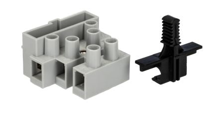 RS PRO Fuse Terminal Block, 3-Way, 16A, 10 mm² Wire, Screw Termination [0]; 209-7561