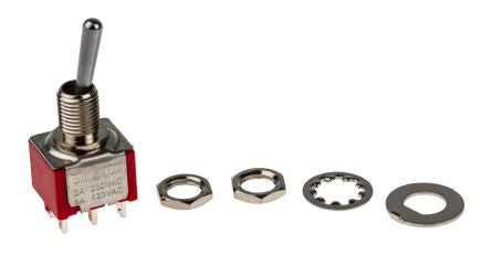 RS PRO Toggle Switch, Panel Mount, On-None-On, DPDT, Solder Lug Terminal [0]; 209-9347