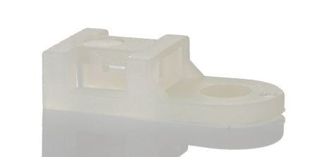 RS PRO Natural Cable Tie Mount 9.5 mm x 19mm, 5mm Max. Cable Tie Width [0]; 213-8521