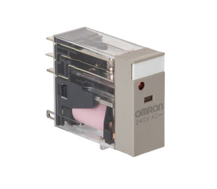 Omron Plug In Relay, 240V ac Coil, 5A Switching Current, DPDT [G2R-2-SN 240VAC (S)]; 214-7204