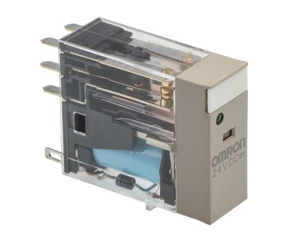 Omron Plug In Non-Latching Relay, 24V dc Coil, 5A Switching Current, DPDT [G2R-2-SND-AP3 24VDC (S)]; 214-7205