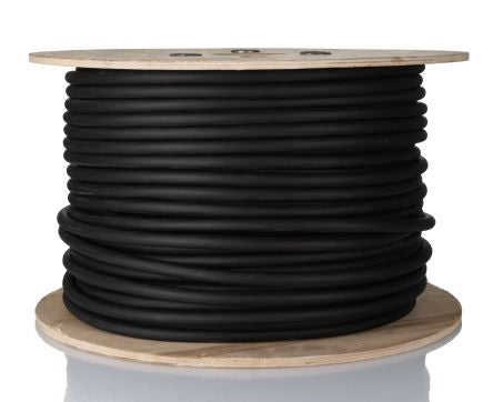 RS PRO 2 Core, 4 mm² CSA, 10mm od, 100m, Black [0]; 215-2407