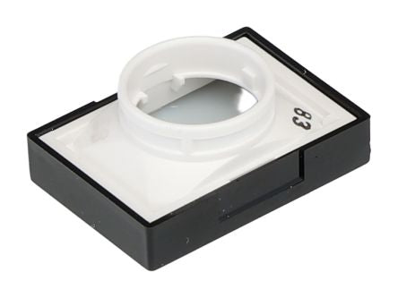 Omron Black Rectangular Push Button Lens for Use with A16 [A165L-JB]; 215-7692