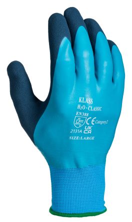 RS PRO Red Latex Waterproof Latex Gloves, Size 9, Large, Latex Coating [0]; 222-2131