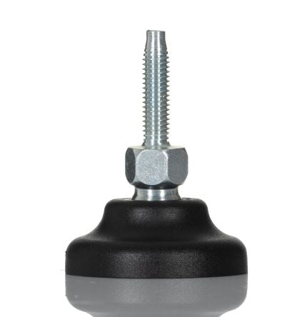 RS PRO M6 40mm Dia. Polyamide Adjustable Foot, 500kg Static Load Capacity 30° Tilt Angle [0]; 224-5785