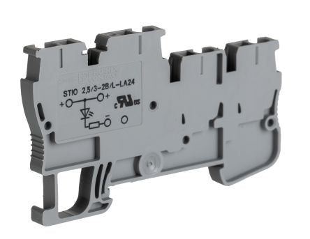 Phoenix Contact 3209031 STIO 2.5 Series Grey, 0.08 → 4mm², Spring Cage Termination [3209031]; 225-2882