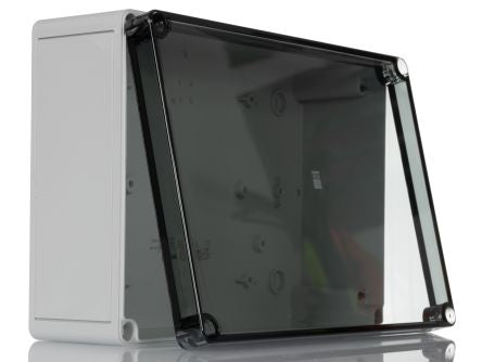 Rittal PK Series Plastic Wall Box, IP66, Viewing Window, 180 mm x 254 mm x 90mm [9520100]; 228-9480
