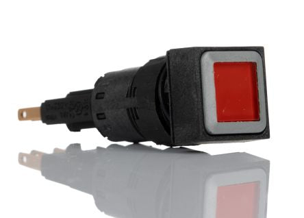 Eaton RMQ16 Series Illuminated Illuminated Push Button Switch, Momentary, Through Hole, Red LED, 24V, IP65 [088537 Q18LT-RT/WB]; 229-9337