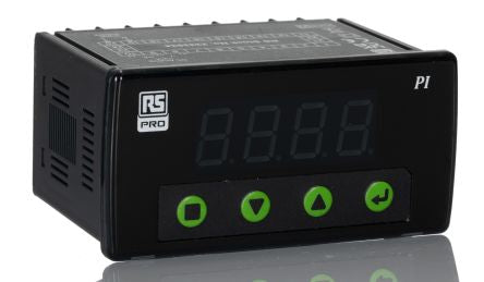 RS PRO 7-Segment Display Process Indicator for Current, Voltage, 92mm x 45mm [0]; 233-3534