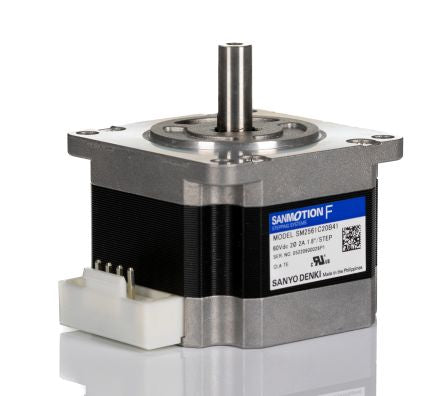 Sanyo Denki SM2561 Series Hybrid, Single Shaft Stepper Motor, 0.75Nm Torque, 24 V dc, 1.8°, 56 x 56mm Frame, 7.5mm Shaft [SM2561C20B41]; 234-2759