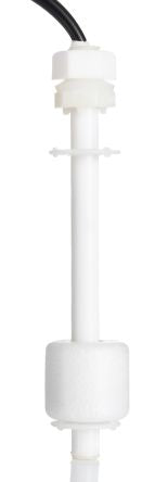 RS PRO Vertical Mounting Polypropylene Float Switch, Float, 350mm Cable, NO, 200V ac Max, 200V dc Max [0]; 234-8841
