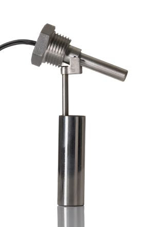 RS PRO Side Mounted Stainless Steel Float Switch, Float, 1m Cable, NO, 300V ac Max, 350V dc Max [0]; 234-8846
