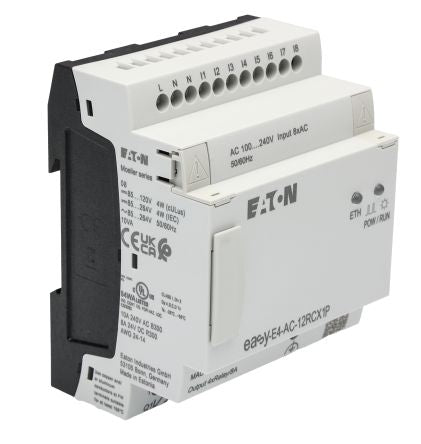 Eaton EasyE4 Series Control Relay, Relay Output, 8-Input, Digital Input [197509 EASY-E4-AC-12RCX1P]; 235-4817