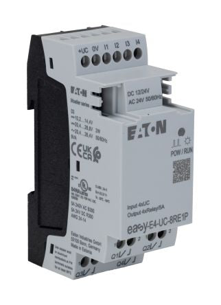 Eaton EasyE4 Series Control Relay, 264 V Supply, Relay Output, 4-Input, Digital Input [197510 EASY-E4-UC-8RE1P]; 235-4818
