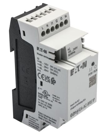 Eaton EasyE4 Series Control Relay, 264 V Supply, Relay Output, 4-Input, Digital Input [197514 EASY-E4-AC-8RE1P]; 235-4822