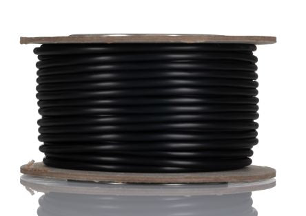 RS PRO Multicore Industrial Cable, 2 Cores, 0.5 mm², DEF STAN, Unscreened, 25m, Black PVC Sheath [0]; 236-9230