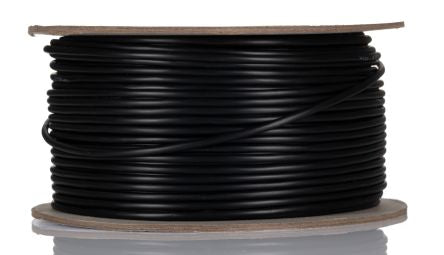 RS PRO Multicore Industrial Cable, 2 Cores, 0.22 mm², DEF STAN, Unscreened, 100m, Black PVC Sheath [0]; 236-9254