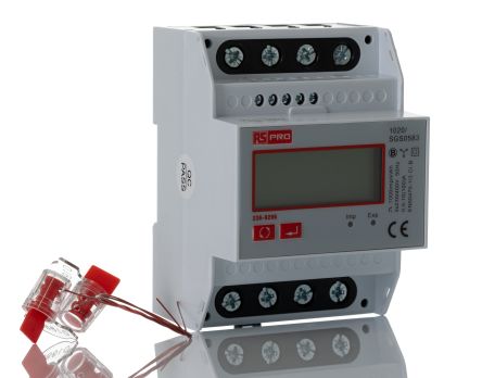 RS PRO 3 Phase LCD Backlit Energy MeterEnergy Meter [0]; 236-9296