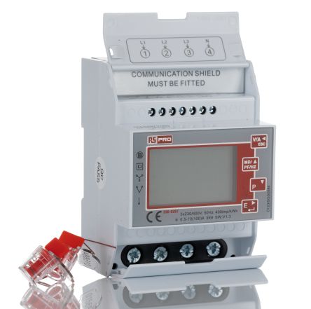 RS PRO 3 Phase LCD Backlit Energy MeterEnergy Meter [0]; 236-9297