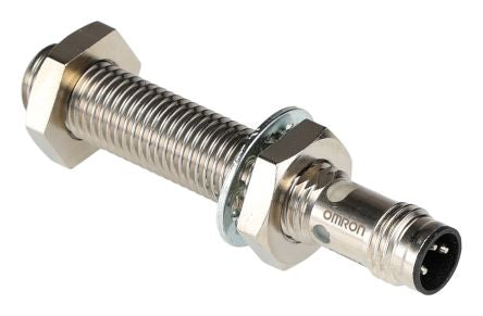 Omron Inductive Threaded Barrel Proximity Sensor, M8, 2 mm Detection, PNP NC, 10 → 30 V dc [E2E-X2B2L8-M5]; 237-6982