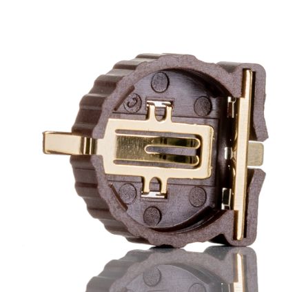 RS PRO CR1220 Battery Holder, Leaf Spring Contact [0]; 237-8297