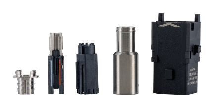 HARTING Heavy Duty Power Connector Insert, 500mA, Male, Han 1A Series, 8 Contacts [09100083001]; 238-0463