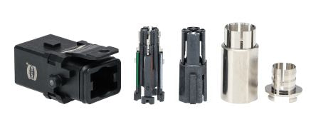 HARTING Heavy Duty Power Connector Insert, 500mA, Female, Han 1A Series, 8 Contacts [09100083101]; 238-0466