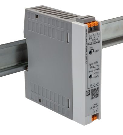 Phoenix Contact QUINT POWER DC-DC Converter, 12V dc/ 2.5A Output, 12 → 24 V dc Input, 30W, DIN Rail, +70°C Max [1066704]; 239-3631