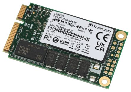 Transcend MSA452P mSATA 128 GB Internal SSD [TS128GMSA452P]; 240-5415