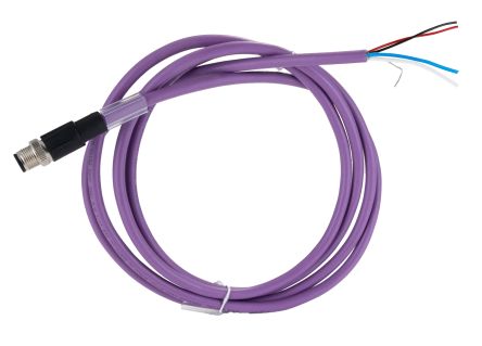 Phoenix Contact 0-920, SAC-5P-M12MS/ 2 Control Cable, 5 Cores, 2x 0.25 mm², Screened, 2m, Red Polyurethane PUR Sheath, [1507421]; 240-7297