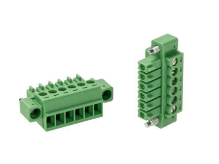 Phoenix Contact, 3.5mm Pitch, 5, 5/ 6-STF-3, MC 1, 6 Way, , Pluggable Terminal Block, Plug, Cable Mount, Screw [1847097]; 241-5968